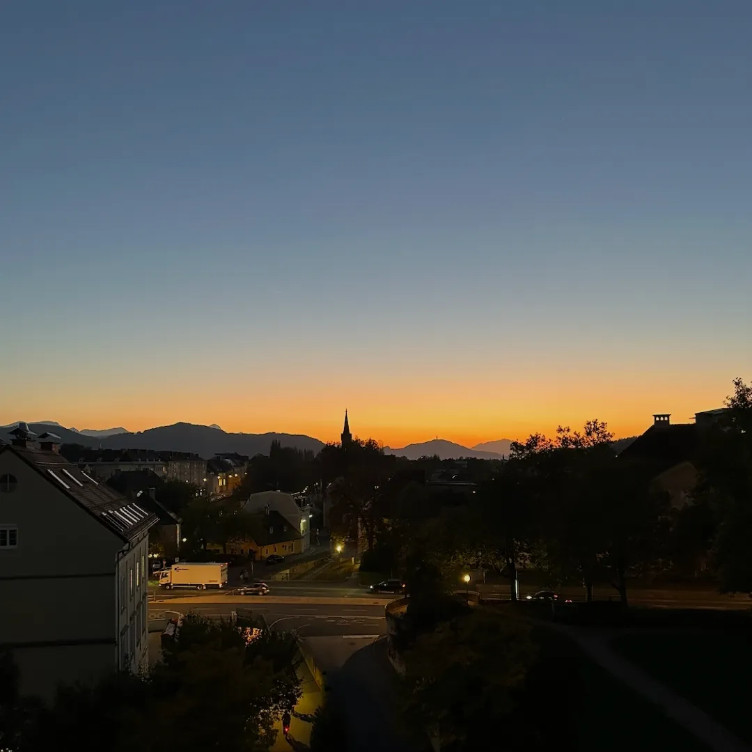 Aussicht vom Balkon