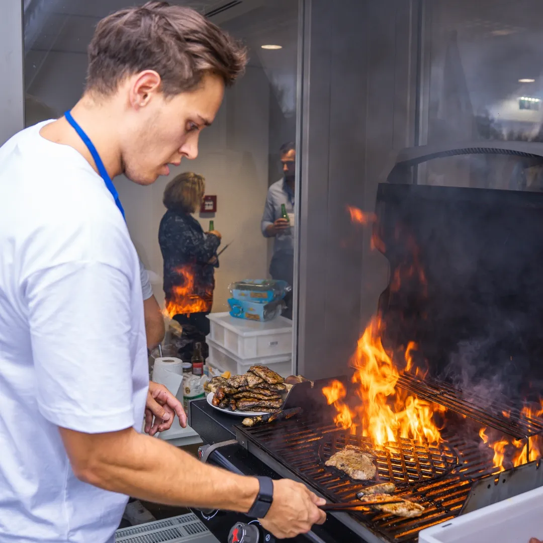 Grillen auf dem Balkon
