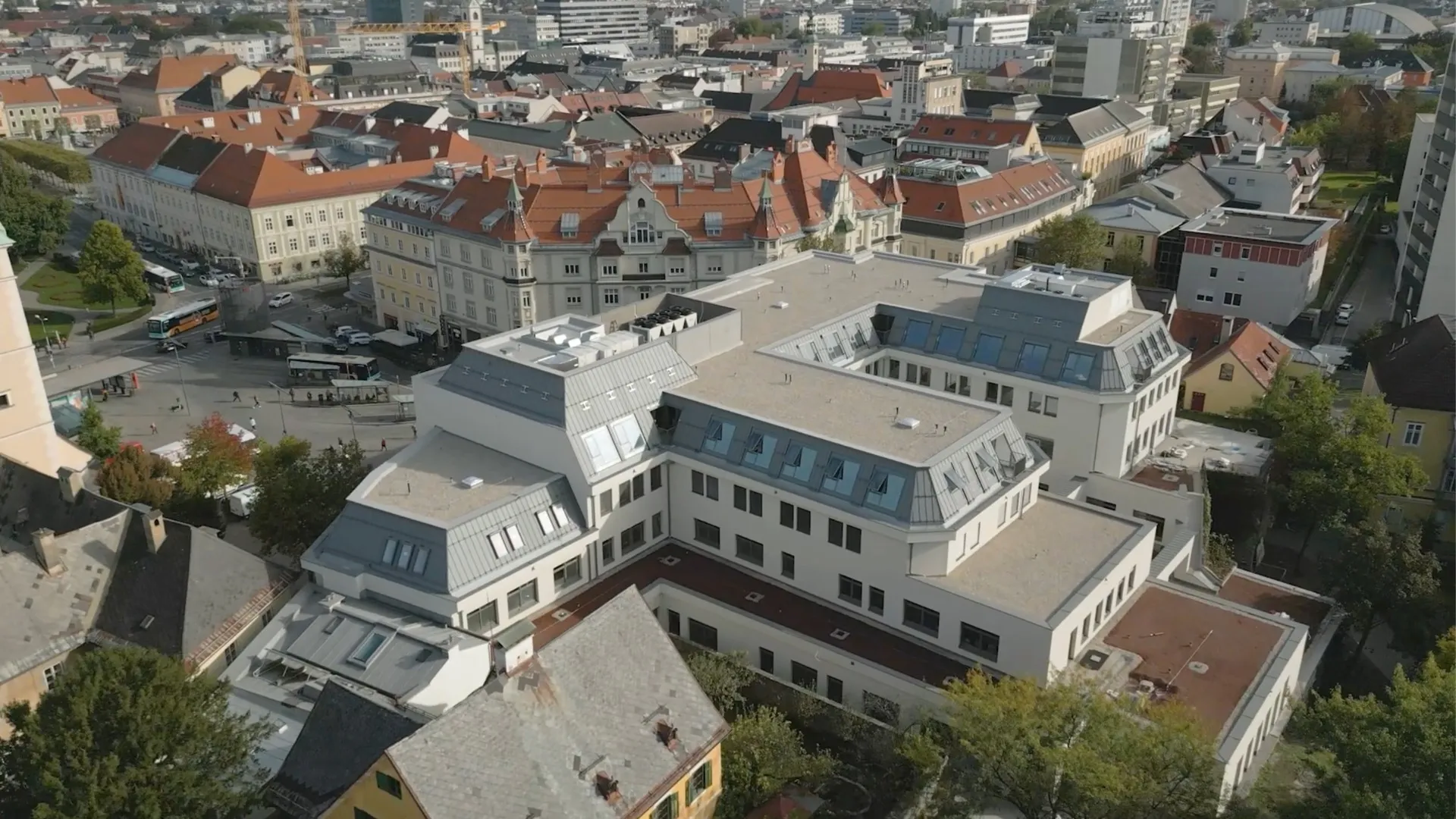 HOLLY HUB at Heiligengeistplatz – aerial view
